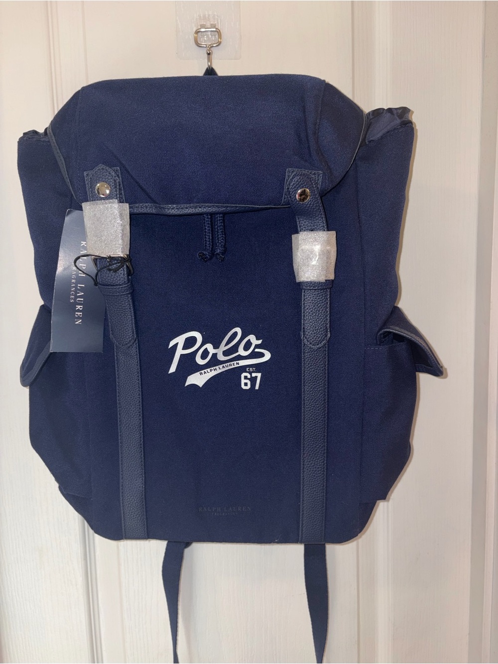 Polo by Ralph Lauren Navy Canvas 'Polo 67' Backpack